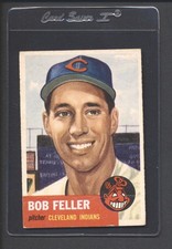 1953 Topps Baseball Bob Feller #54 VG CLEVELAND INDIANS HOF