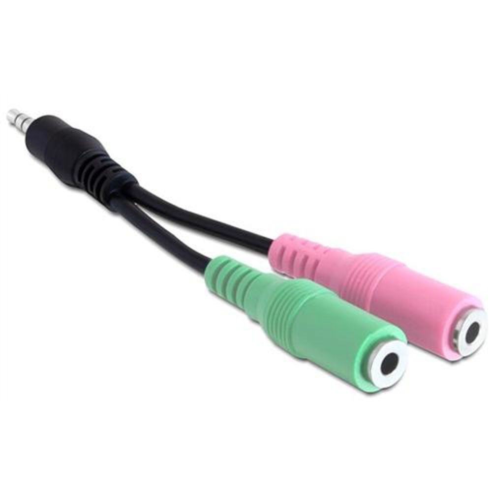 DeLock ADAPTER KLINKENSTECKER 35MM - 2X KLINKENBUCHSE 2190₽