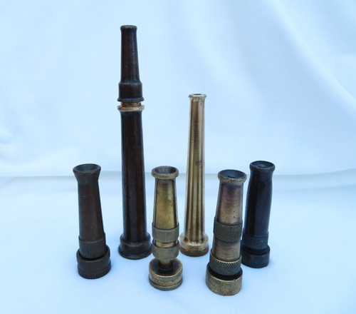 Vintage Brass  Nozzles  Lot of 6 - Craftsman Melnor Unbranded 3 7/8" to  8"