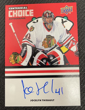 2025-26 UD CHICAGO BLACKHAWKS CENTENNIAL JOCELYN THIBAULT CHOICE AUTO