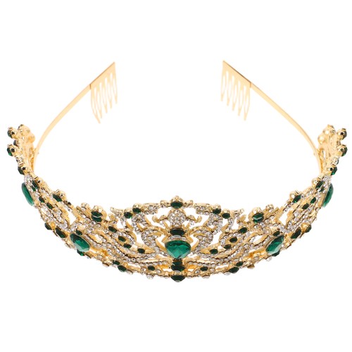 Königin Krone Strass Hochzeit Brautkrone und Diadem Kristall Stirnband - Bild 3 von 12