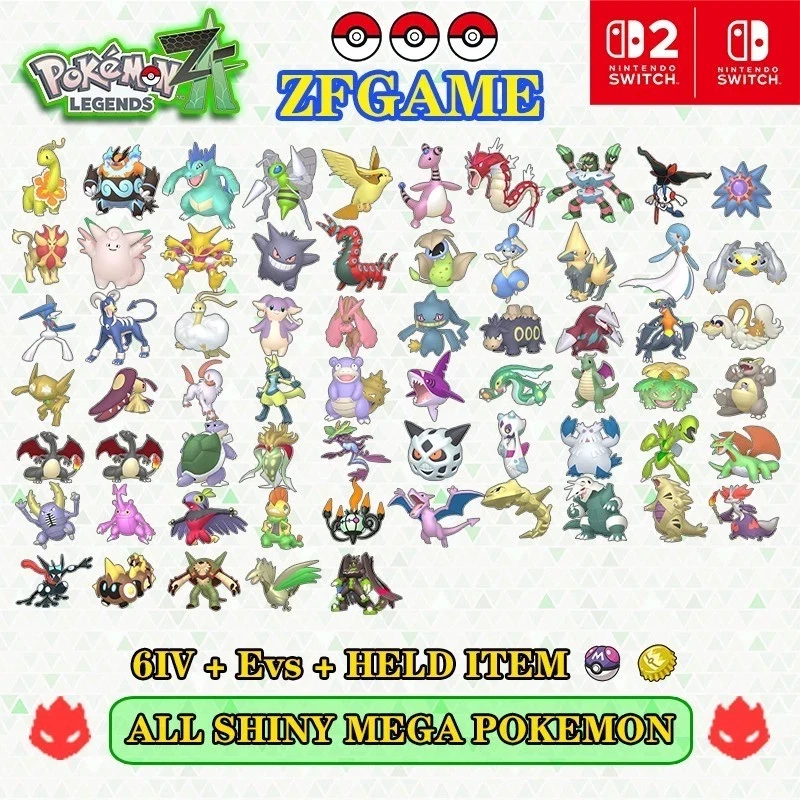 ✨CHOOSE ANY 6IV SHINY ALPHA MEGA POKEMON🚀POKEMON LEGENDS ZA✨FAST TRADE⚡
