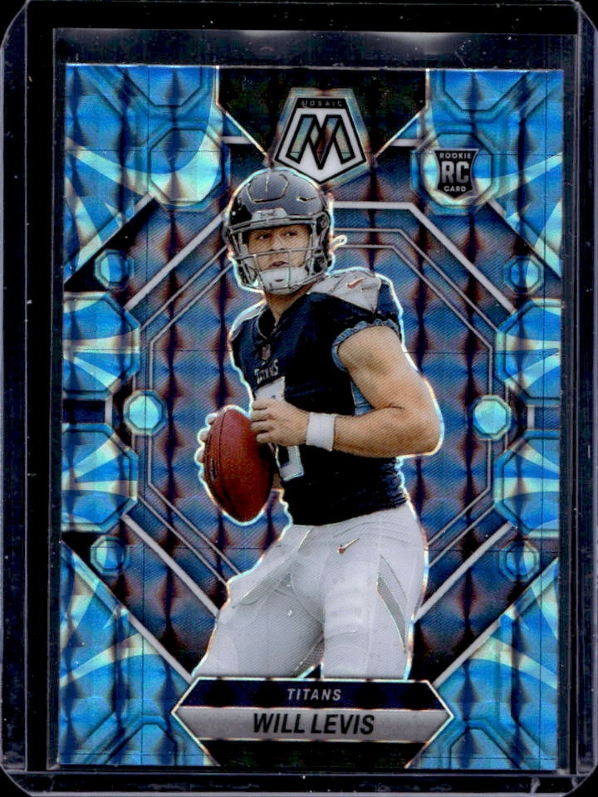 2023 Mosaic Will Levis RC Reactive Blue Rookie #377 Titans