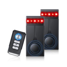 108dB Car Alarm System, Car Anti-Theft Vibration Sensor Alarm  Red Light, Wi...