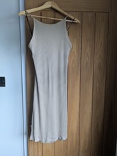 H&M Beige Strappy Open Back Dress In XL 0307