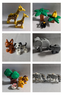 Lego  Duplo Figur Tier Tiere Bauernhof Zoo Wildtiere Auswahl BUNT GEMISCHT