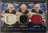 2025-26 Black Diamond Jack Hughes, Meier, Bratt Diamond Mine Triple Relic Jersey