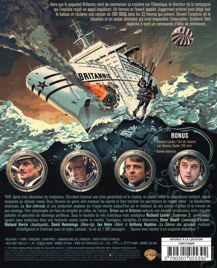 Terreur Sur Le Britannic (Juggernaut) Edition Collector Digipack Blu-Ray + DVD - Photo 4/4