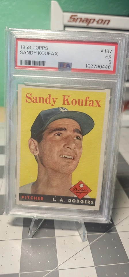 1958 Topps - Sandy Koufax #187 Foto 2 de 3