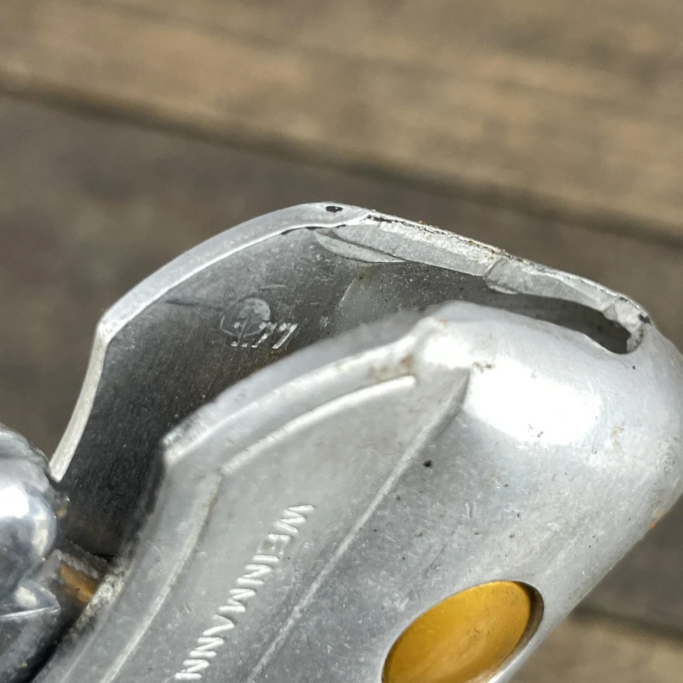 Par de palancas de freno de bicicleta Weinmann vintage aleación 1977 punto dorado BMX motocross Foto 3 de 4