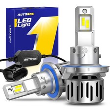H13 9008 LED Headlights Bulbs Kit High Low Beam 6500K Super Bright White AUTOONE