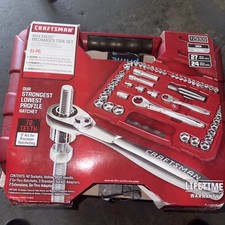 Craftsman 29309 Max Axess 51 PC Set Pass Through in Red Case for