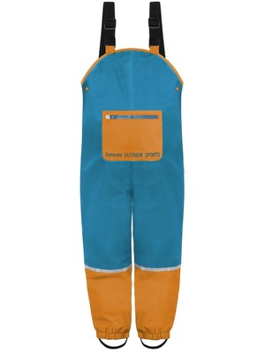 Kinder wasserdichte Regenhose mit Hosenträgern ungefütterte Matschhose