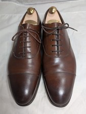 $1585 EDWARD GREEN CHELSEA 10.5 11 D CAP TOE OXFORD DARK OAK ANTIQUE UK see desc