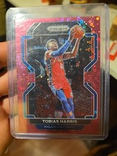 2021-22 Panini Prizm #202 Tobias Harris Disco Pink Prizm Pink 24 /50 76ers 
