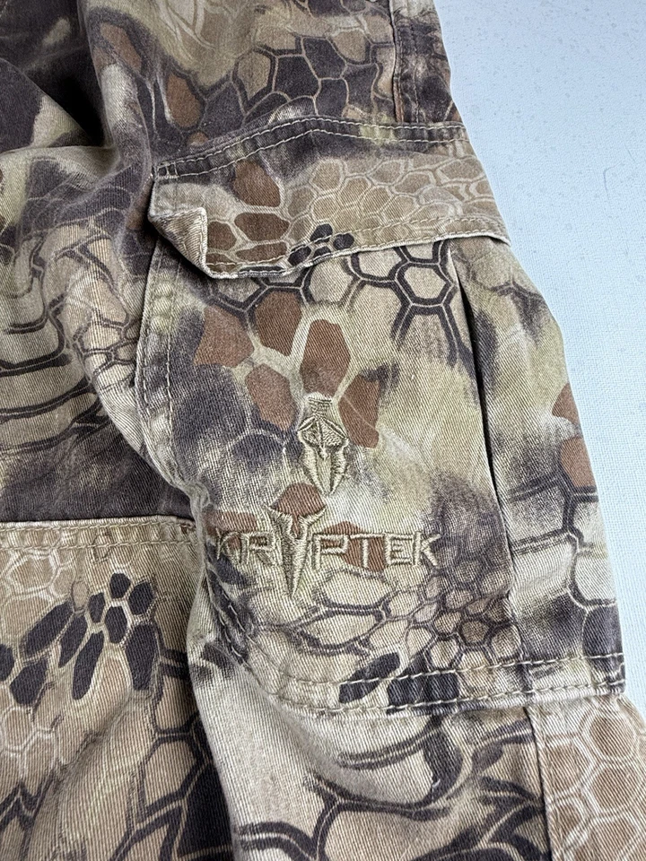 Kryptek Camo Cargo Pants Mens Medium Hunting Camping Outdoor 34x33 - Image 2 of 4
