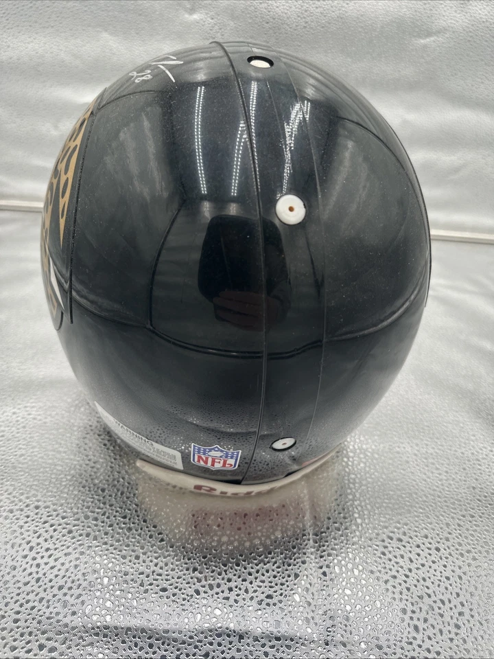Casco Auténtico Jaguars Fred Taylor Byron Leftwich Firmado Tamaño Completo Foto 3 de 4