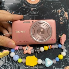 SONY Cyber-Shot DSC-WX7 16.2MP 5x Zoom Digital Camera W/Charger SD Card Pink