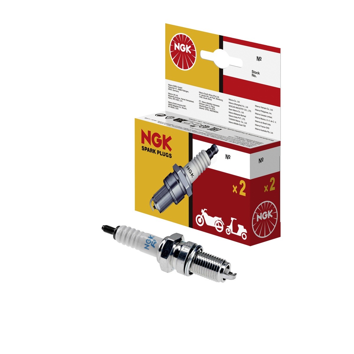 10 Candele Accensione NGK Con Sede Piana M12x1,25 DR7ES 18mm 1,6mm - Immagine 6