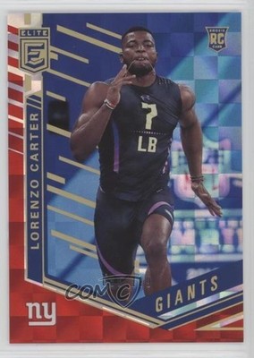 2018 Donruss Elite Rookies Red 91/199 Lorenzo Carter #144 Rookie RC o9o