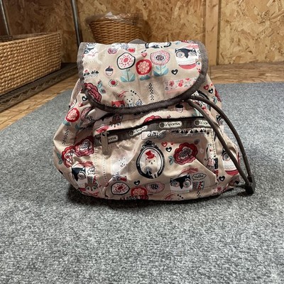Lesportsac Mini Backpack Woodland Owl Floral Cats Rainbow 12''x8''x4''