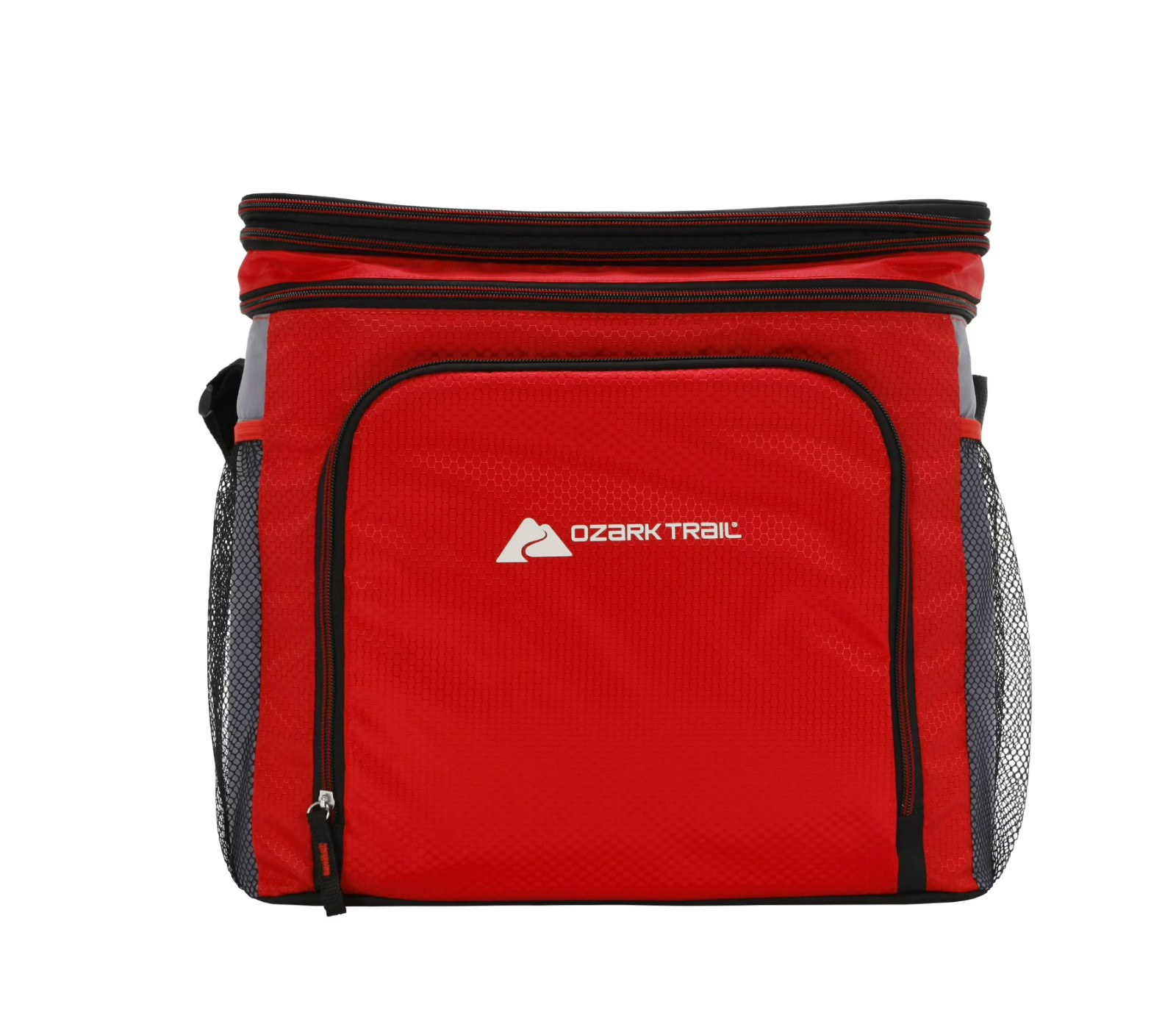 Soft-Sided 36-Can Cooler, Red Blue Full Size cans 15.5" W x 10" D x 14.5" H
