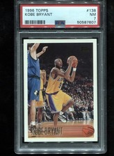 Kobe Bryant Rookie 1996-97 Topps #138 RC Card NBA Lakers PSA 7 nm. rookie card picture