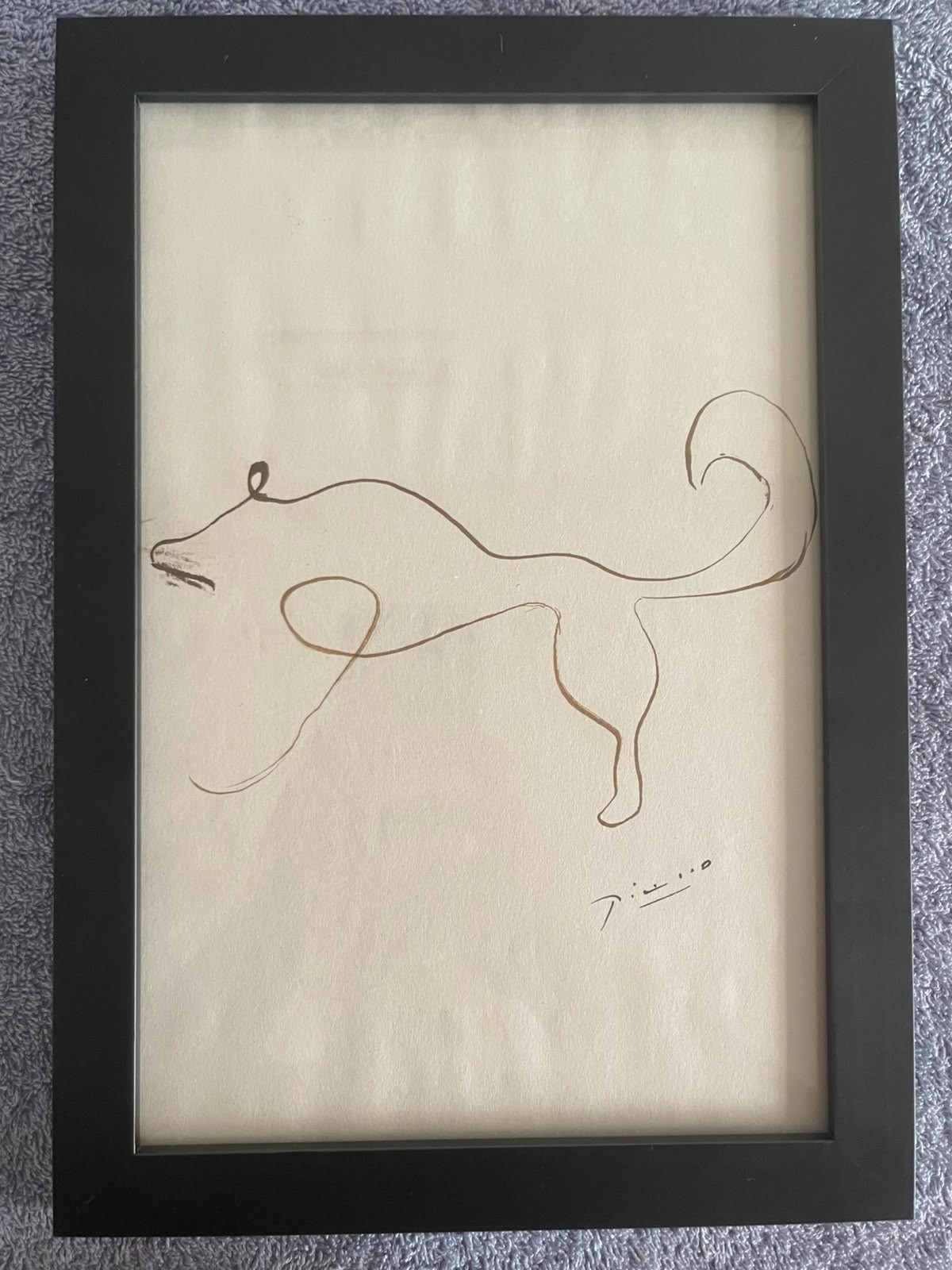 PABLO PICASSO  oil painting framed on sealed and signed wood