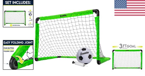Kompaktes Mini Fußballtor Set - Faltbares 36" Design für Indoor & Outdoor Spaß - Bild 2 von 9