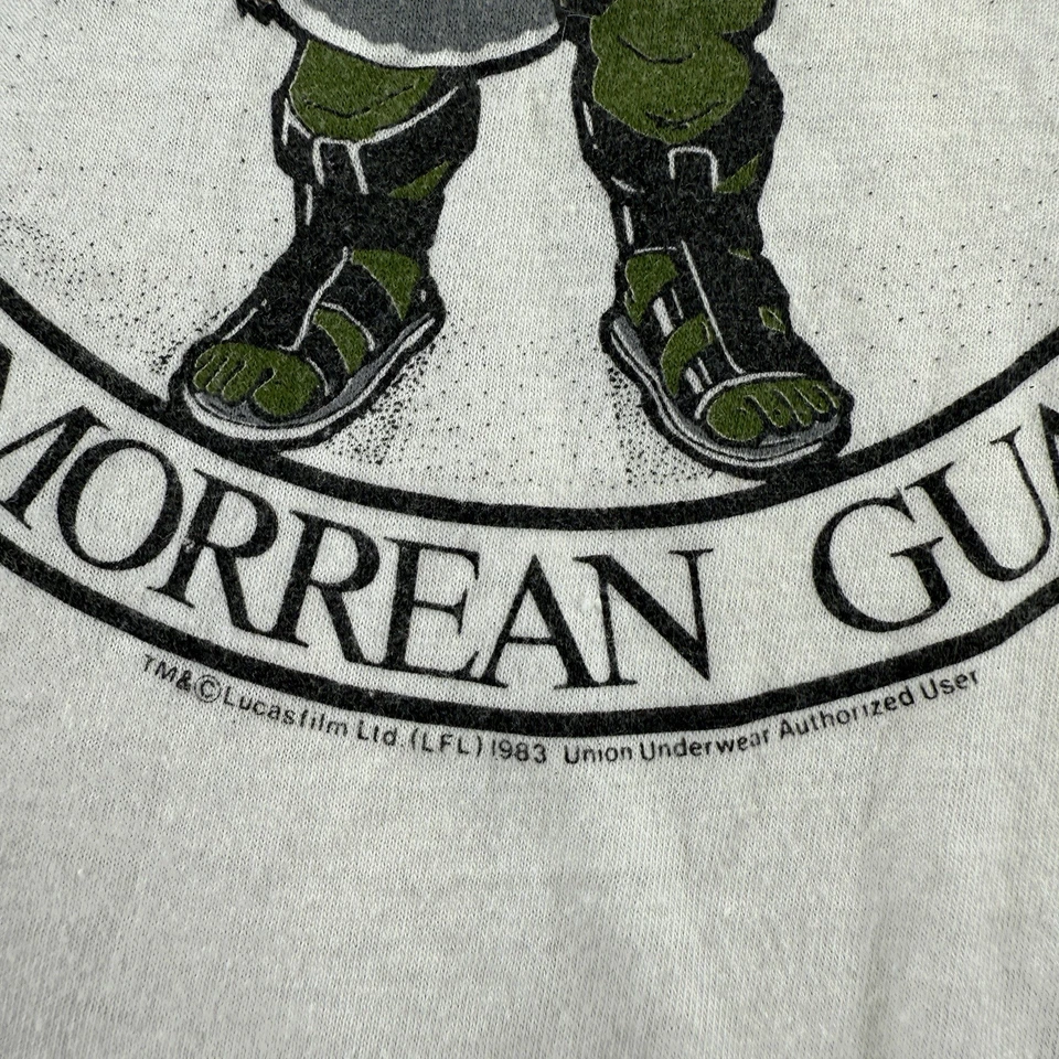 Vintage 1983 Star Wars Shirt Size L (14-16) Return Of The Jedi Gamorrean Guard - Image 4 of 4