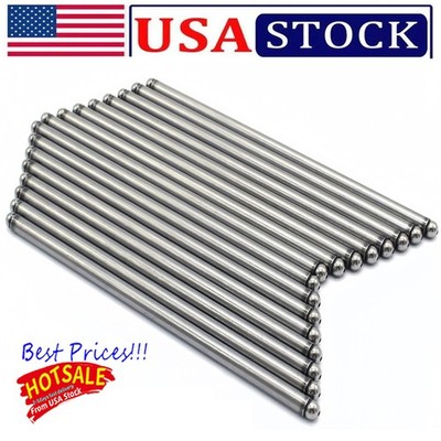 For Small Block Chevy Hardened Steel Pushrods 5/16 STD 7.800'' Length 327 350 383