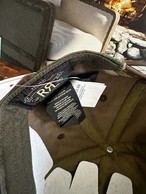 Ralph Lauren RRL Winged Logo Flight Inspired Cotton Camo Baseball