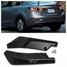 For Mazda 3 Axela Sedan Glossy Black Rear Bumper Spoiler Splitter Lip Diffuser For Mazda 3 Axela Sedan Glossy Black Rear Bumper Spoiler Splitter Lip Diffuser