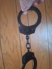 Stylish black handcuffs  keys