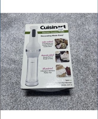Cuisinart Electric Cookie Press with Sealed Discs & Tips  Model CCP-10