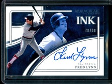 2026 Panini Immaculate Fred Lynn Autograph /99 Angels