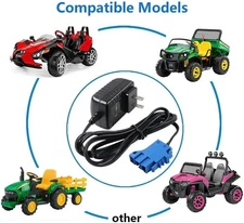 12V Battery Charger for Peg Perego, Ground Force Tractor John Deere Gator XUV Po