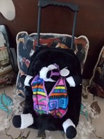 Flex Rider By Intec Rolling Backpack Removable Plush Horse Handle Black Multi Flex Rider By Intec Rolling Backpack Removable Plush Horse Handle Black Multi