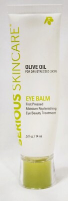 Serious Skincare EYE BALM Olive Oil Treatment Replenish Moisture .5 oz/14mL New