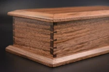 Dovetailed Box made in WALNUT trinket keepsake jewelry pen pencil wood ornament