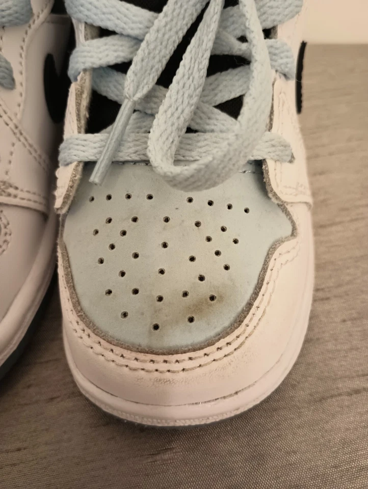 耐克 Jordan 1 Mid Ice 蓝色 学步儿童 尺码 7C 2023  — 第 3/4 张图片