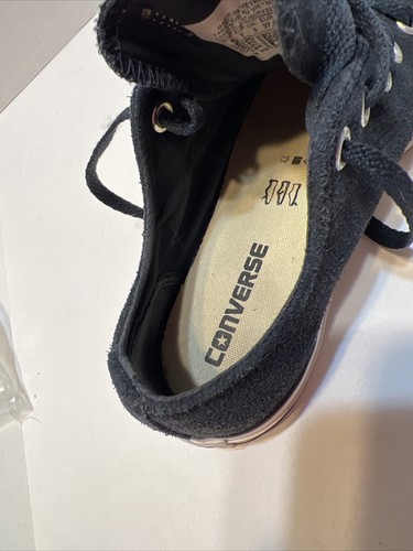 Converse All-Star Low Top Chuck Taylor Suede Leather Twilight Black Size 5M 7W - Picture 10 of 14