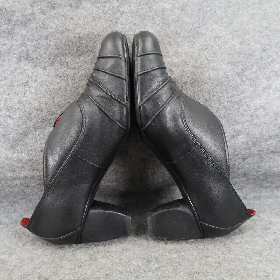 Josef Seibel Shoes Womens 41 Bootie Slip On Fashion Leather Block Heel