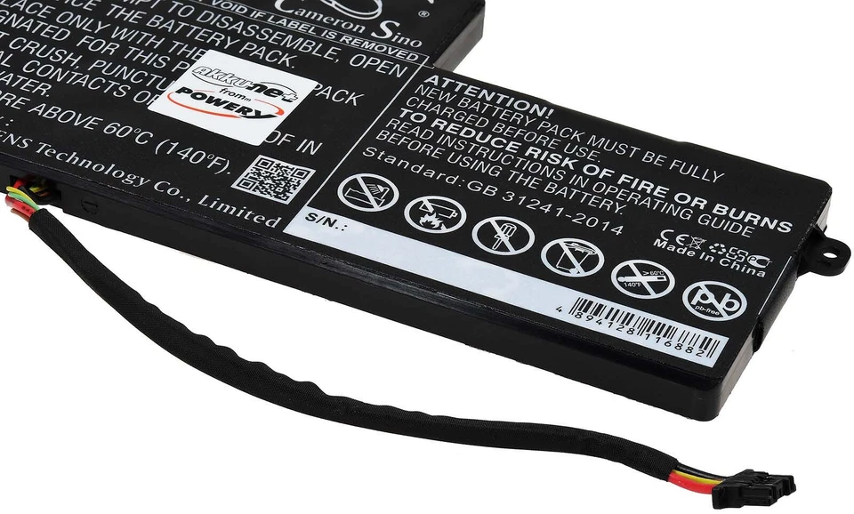 Akku für Laptop Lenovo ThinkPad S540 11,4V 2000mAh/22,8Wh Li-Ion Schwarz - Bild 3 von 3