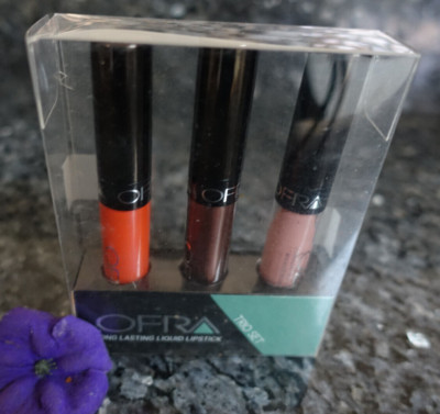 OFRA long lasting liquid lipstick trio set new in box full size in Nikkieturoria