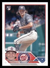 2023 Topps Update Thaddeus Ward #US111 RC Washington Nationals