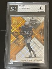 2016 Panini Elite DERRICK HENRY RC #172 Orange Parallel 7/10  BGS 7