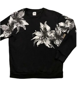 zara white sweatshirt