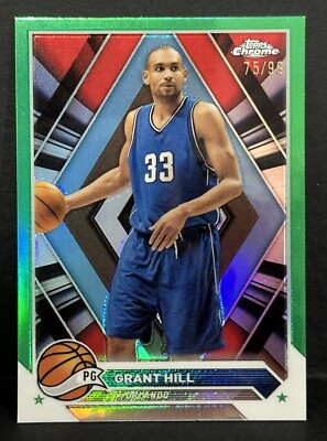 2024 Topps Chrome Basketball Grant Hill Green Refractor /99 | eBay