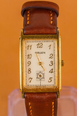 時計 GRUEN CURVEX GOLD Vintage GRUEN Curvex Rose Gold Filled 23mm x 39mm Mens Watch